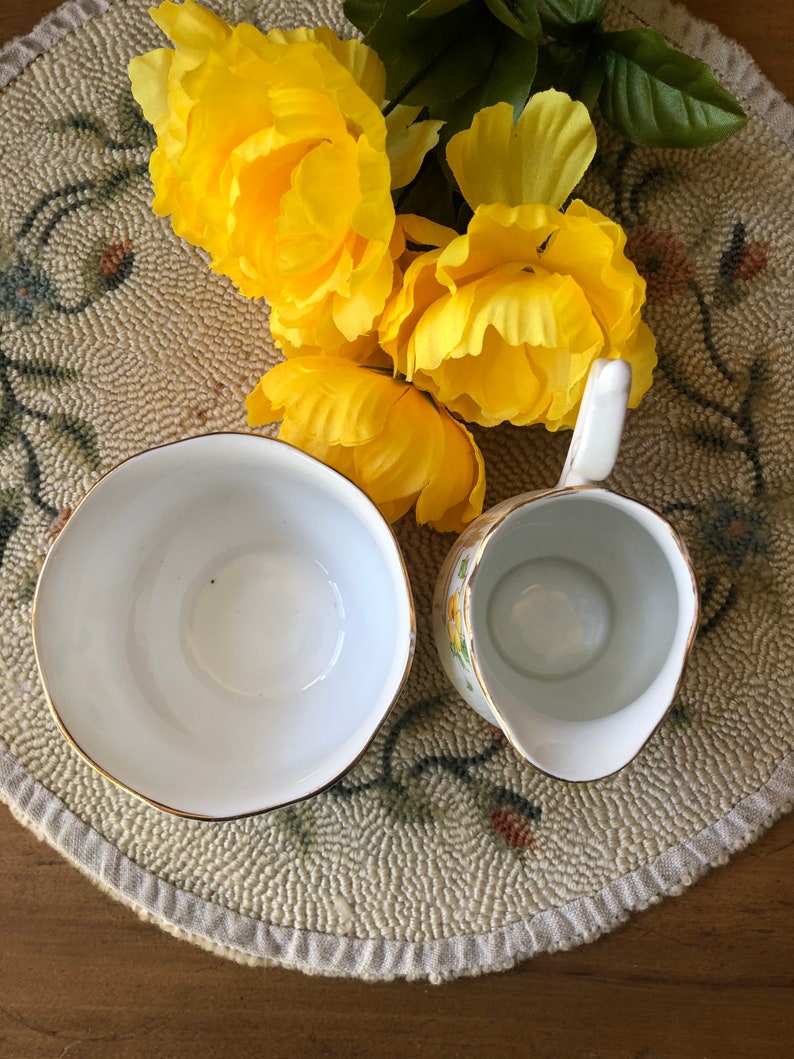 Vintage Royal York Bone China Sugar and Creamer Made in Etsy