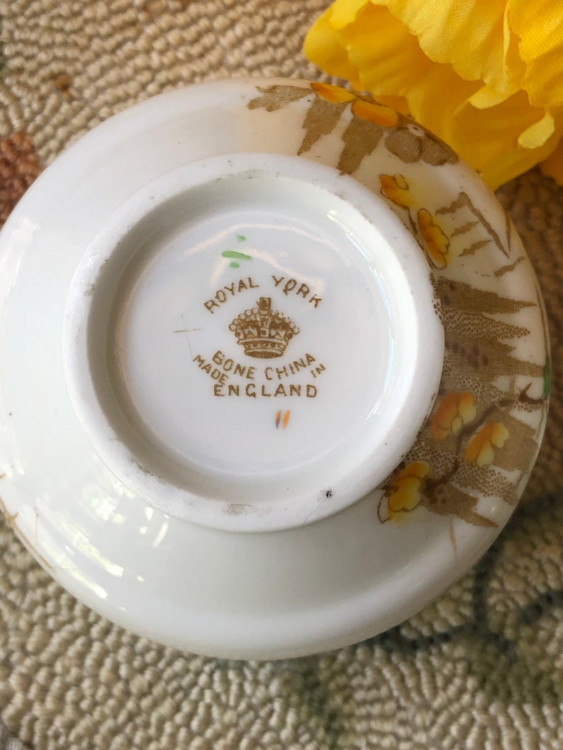 Vintage Royal York Bone China Sugar and Creamer Made in Etsy