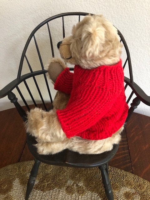 Muggins the Bear, Teddy Bear by Linda S. Stafford, Log Cabin Muggins the Bear, Teddy Bear by Linda S. Stafford, Log Cabin