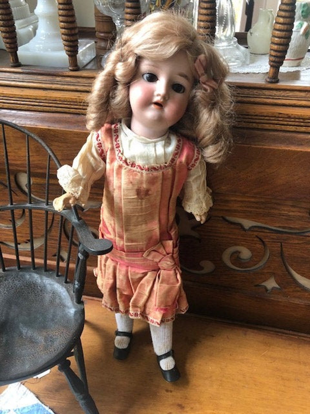 Antique 1907 Doll With German Bisque Head And Composition Etsy