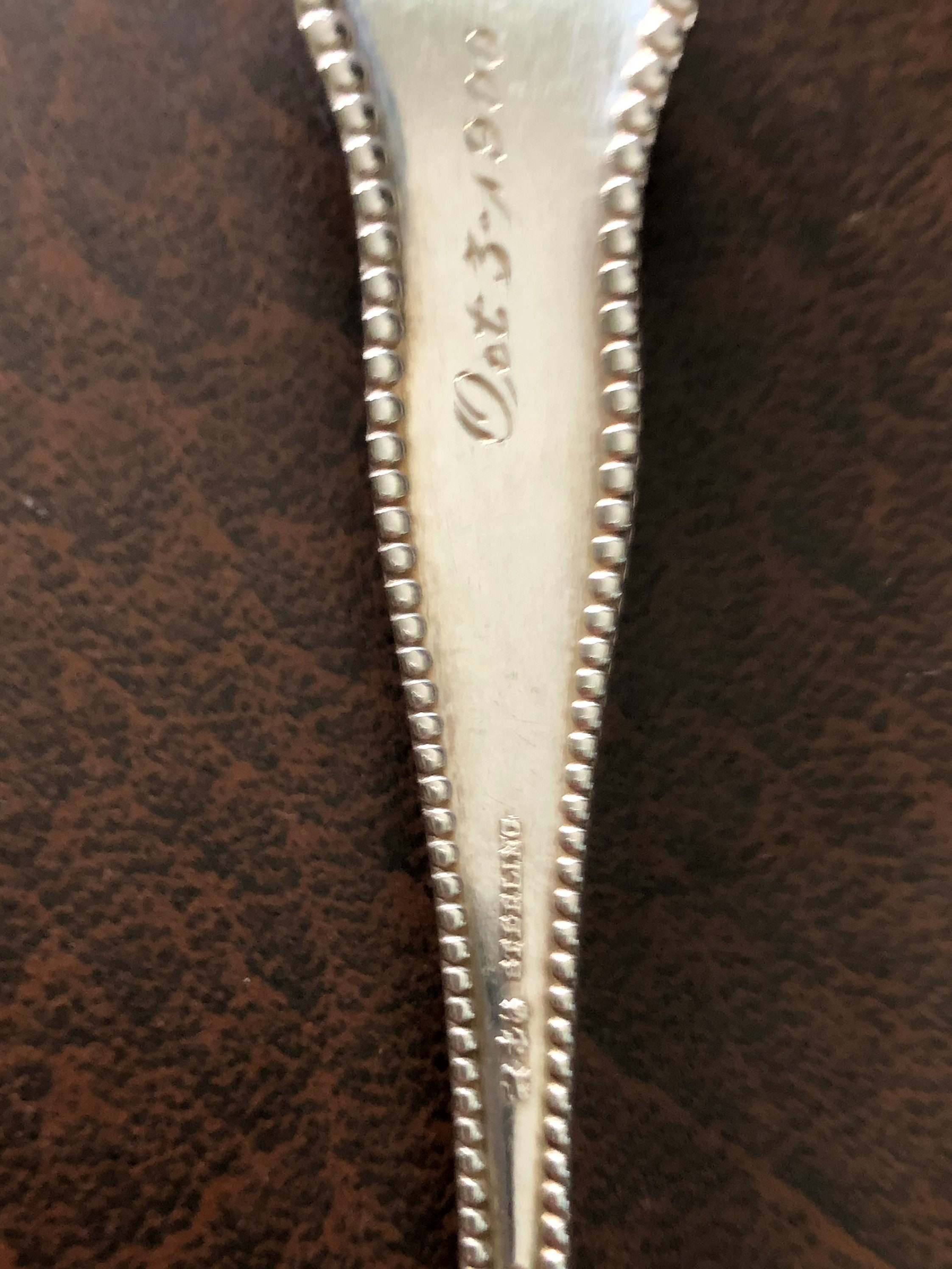 Antique Sterling Silver Meat Fork Inscribed Oct 3-1900 | Etsy