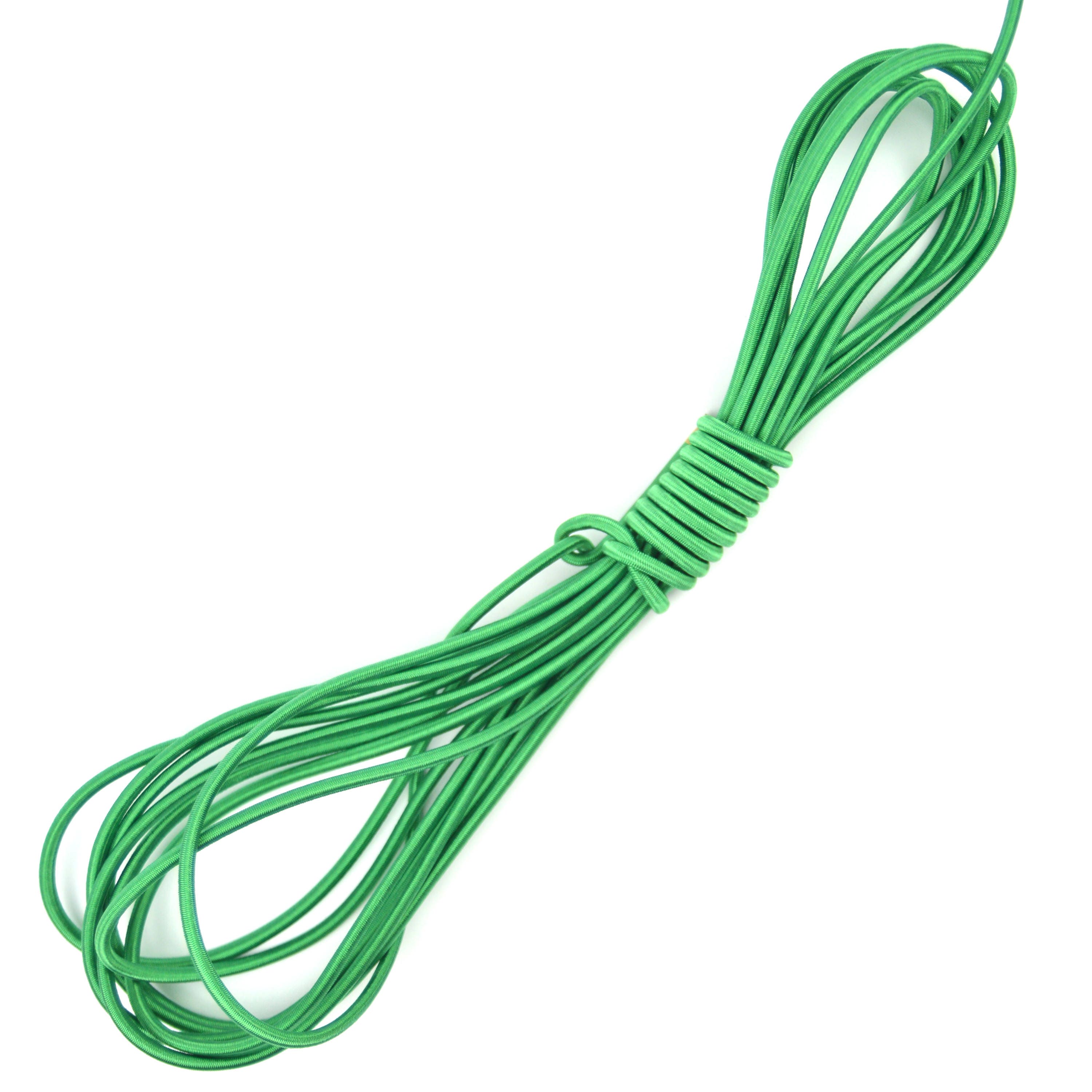 100ft 1/4" Green Shock Cord Marine Grade Bungee Heavy Duty Tie Down Stretch Rope 