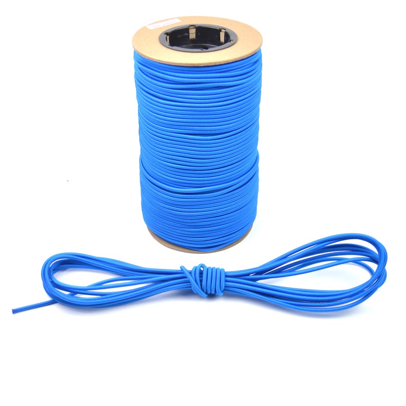 1//2/" 100 ft Bungee Shock Cord Black Marine Grade Heavy Duty Shock Rope Tie Down