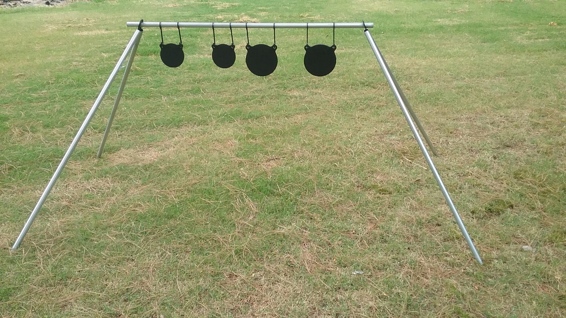 DIY Target Pipe Stand with four targets AR500 / Steel Etsy