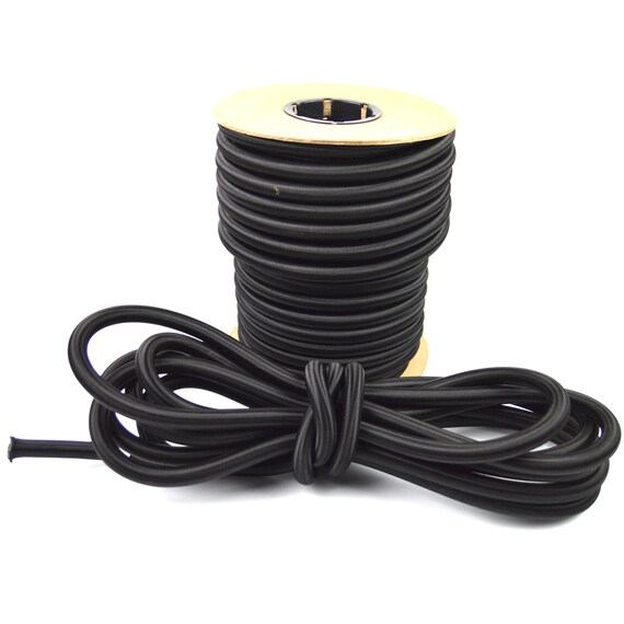 50ft 5/8 Black Bungee Cord Marine Grade Heavy Duty Shock Etsy