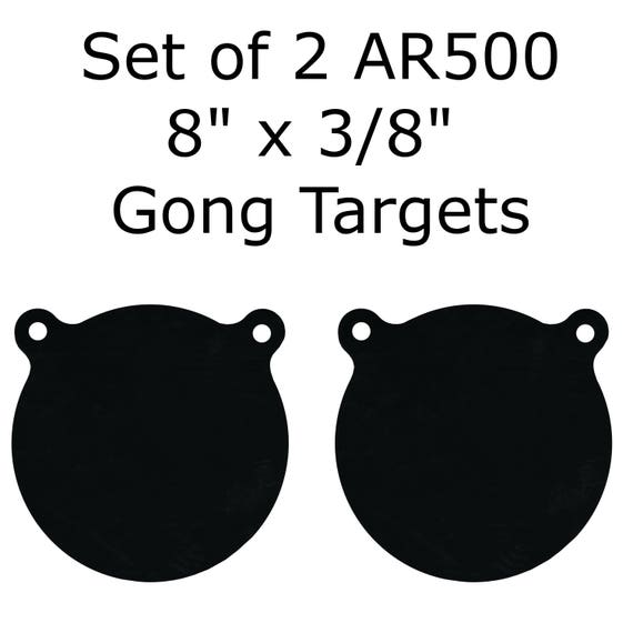 Set Of Two Ar500 Steel 8 X 3 8 Shooting Targets Etsy Set Of Two Ar500 Steel 8 X 3 8 Shooting Targets Etsy