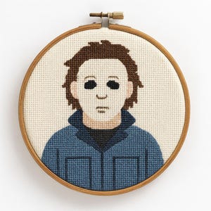 Horror Cross Stitch Pattern PDF | 100x100 Grid