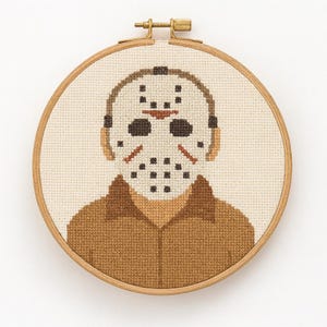 Horror Cross Stitch Pattern PDF | 100x100 Grid