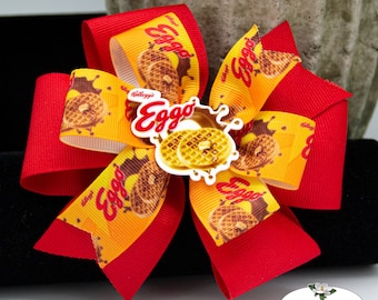 Waffle Stack Hair Bow: Resin Waffles, Toddler & Dog Bow