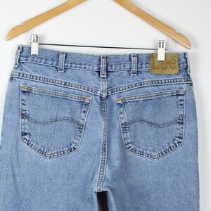 90s STRAIGHT LEG JEANS | waist 33-34 inches | light wash, mens, unisex, Lee
