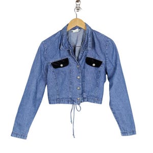 Vintage JP Quarry Cropped Denim Jacket | 90s - Etsy