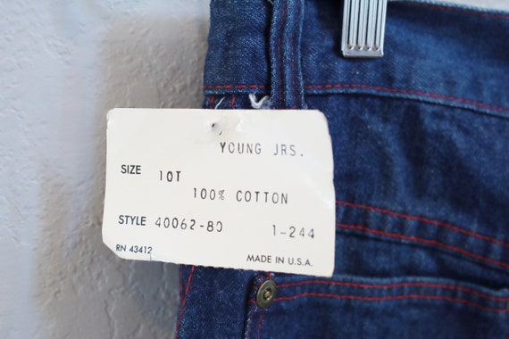 DEADSTOCK 70s Jeans/waist 25-26 Inches / Rumble Seat Straight Leg