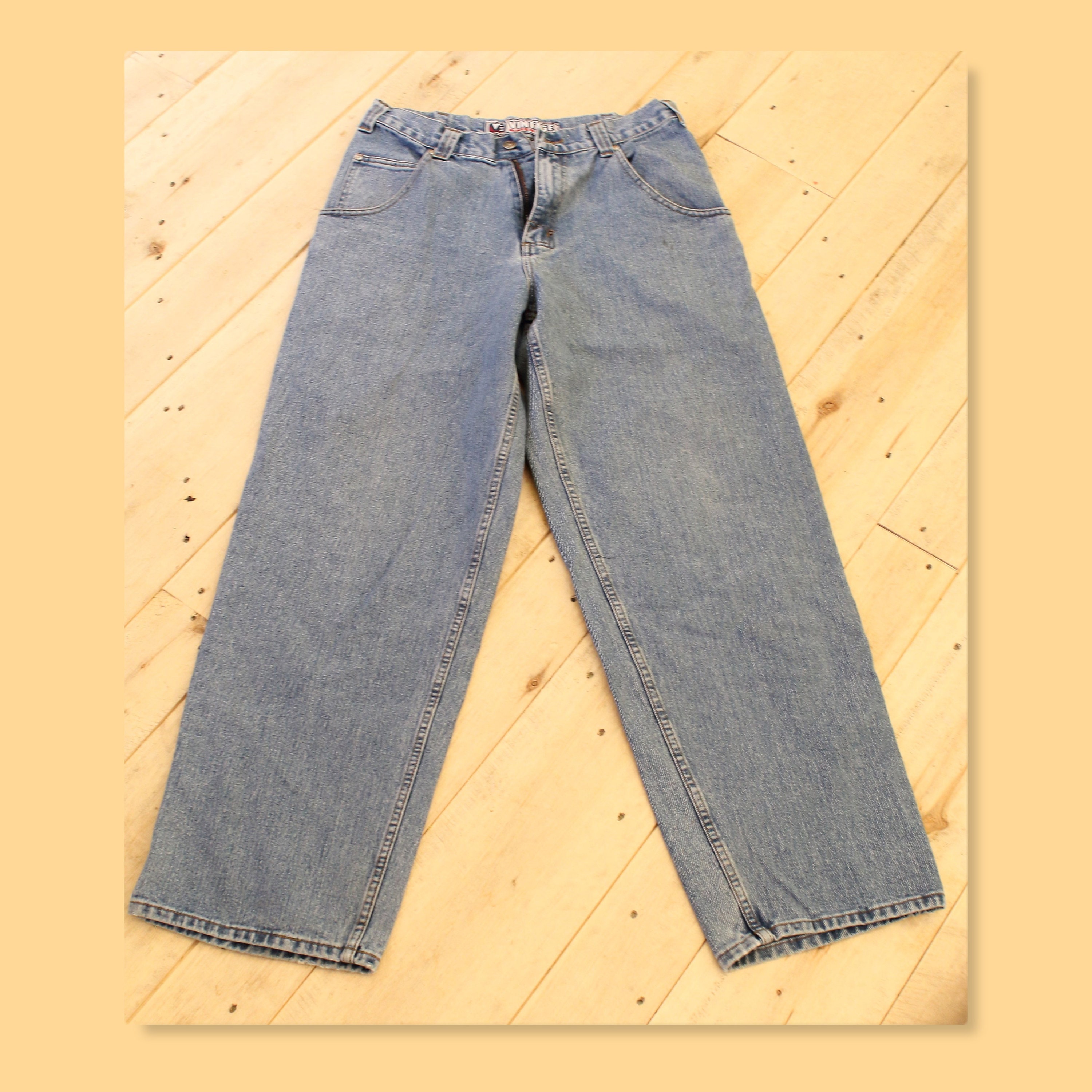 Cheap Men's Women's Y2K Jeans Oversized Denim Pants Straight
