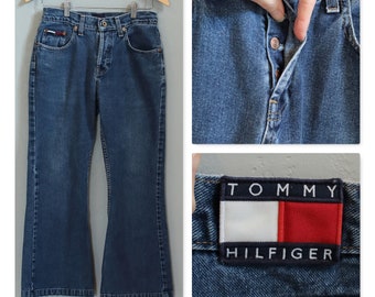 TOMMY HILFIGER Jeans/waist 28-29 inches/ Y2K jeans bell bottoms flares