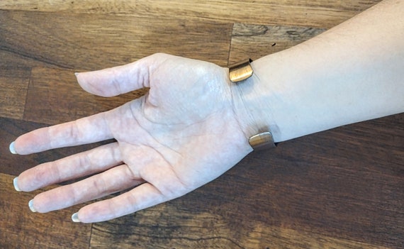 VINTAGE SOLID COPPER Bangle 3 strand - image 4