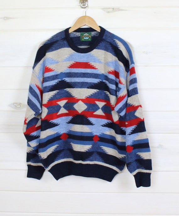 VINTAGE SWEATER | geometric, southwest, hipster o… - image 1