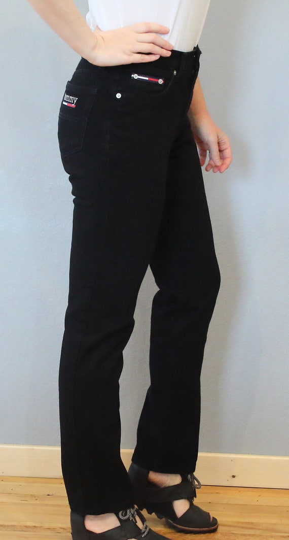 TOMMY HILFIGER jeans /waist 30-31 inch/ black str… - image 3