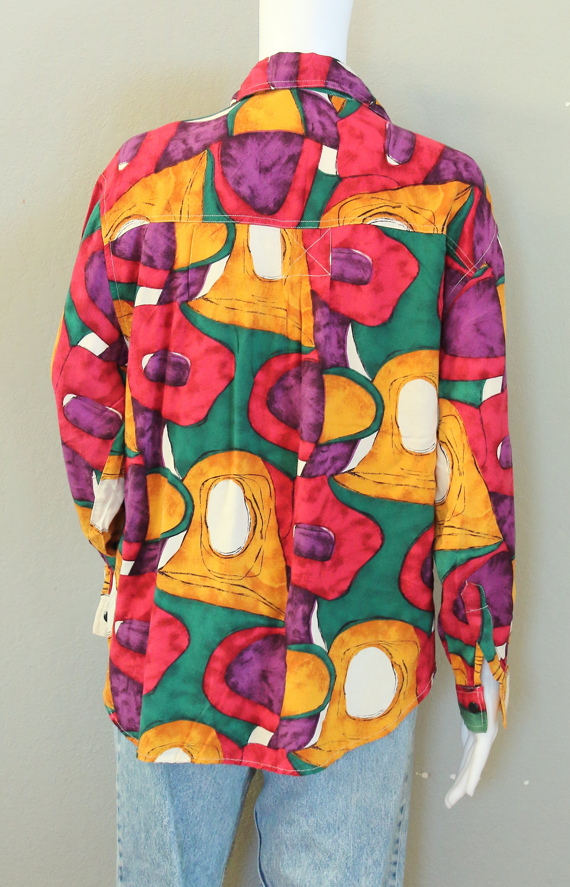 funky patterned button up shirts