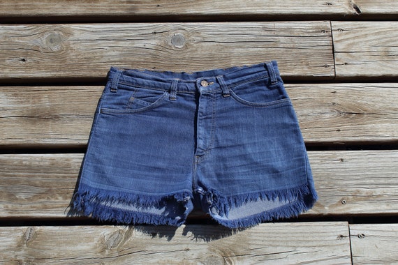 Vintage 70s Levi Shorts/waist 30-32 inches/cut of… - image 3