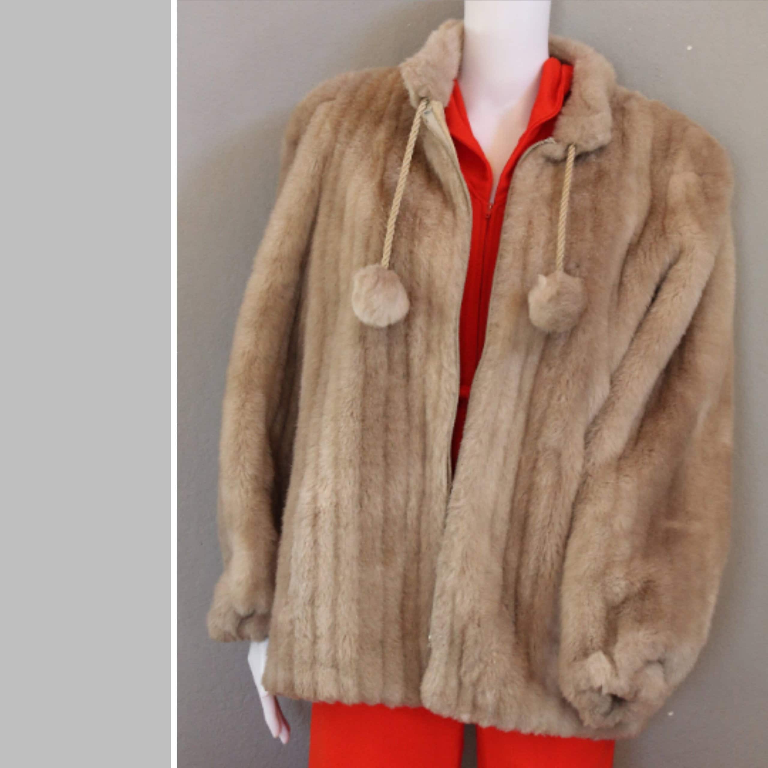 beige fuzzy coat