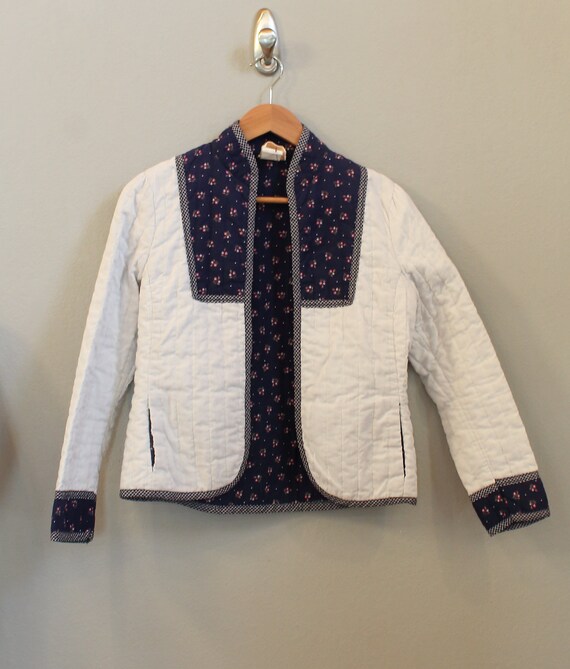 Gunne Sax STYLE quilted jacket 70s calico western