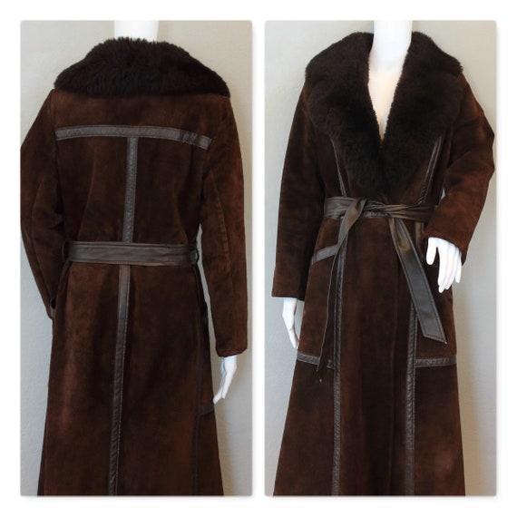 Vintage 70's Penny Lane Style Afghan Shearling Jac