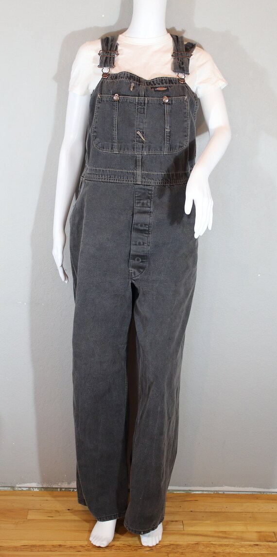faded black overalls