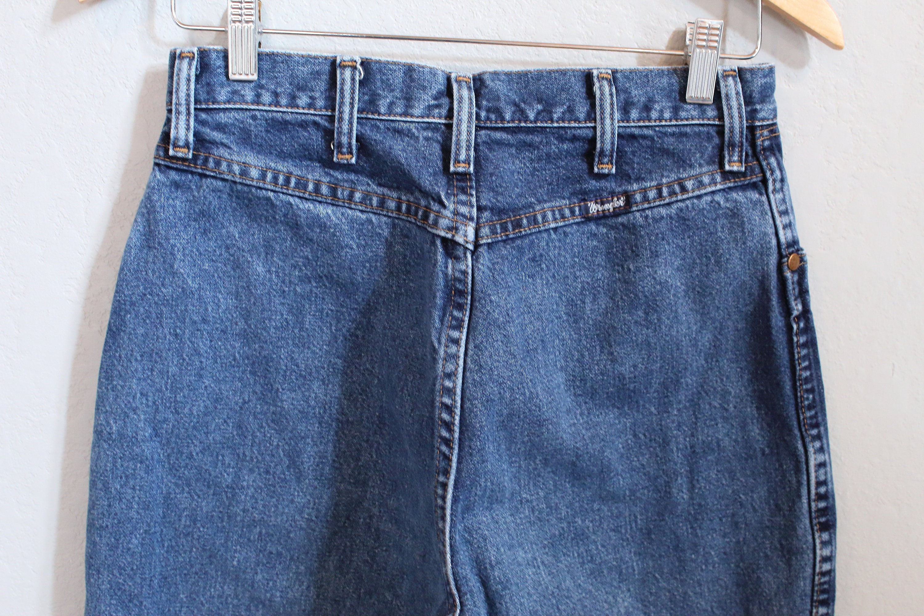 WRANGLER Jeans/waist 2829 Inches/ Straight Leg Dark Wash Etsy