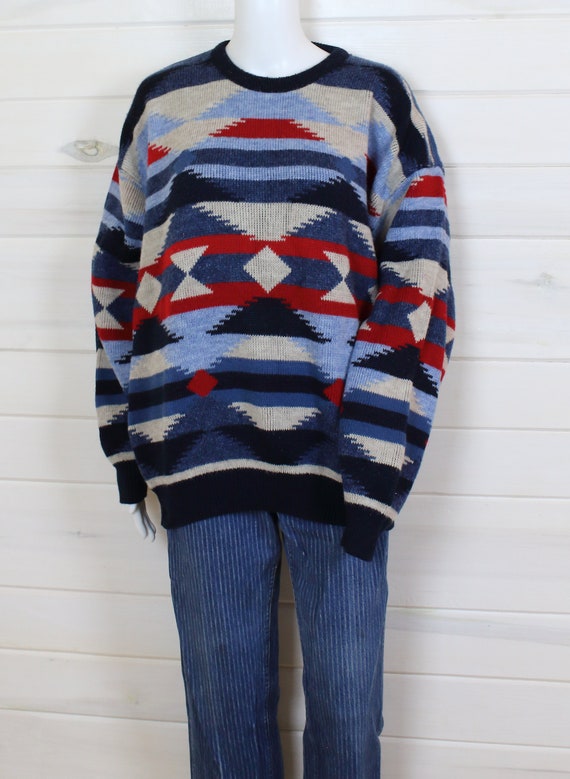 VINTAGE SWEATER | geometric, southwest, hipster o… - image 2