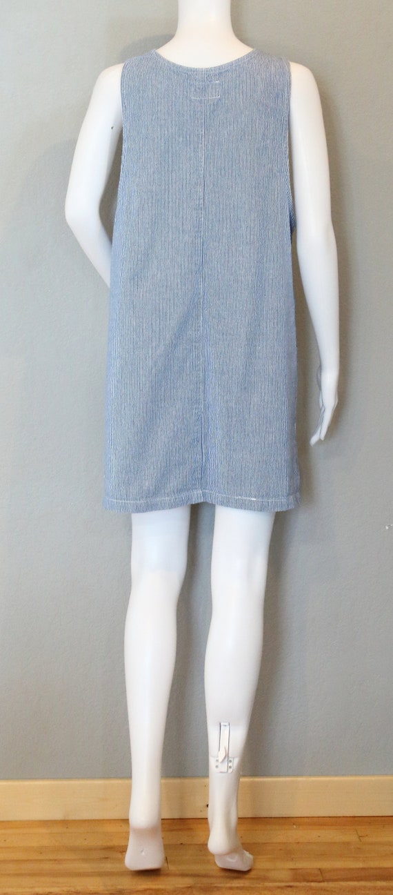 Vintage Denim Dress Button Front - image 9