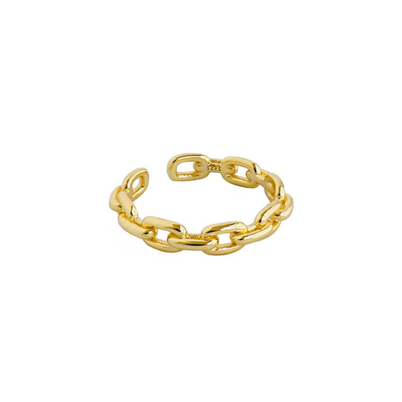 Dainty Ring Chainring Ring Gift Ring for Women Midi Ring Minimalist Ring Statement Ring Loop Ring Knuckle Ring Sterling Silver Ring