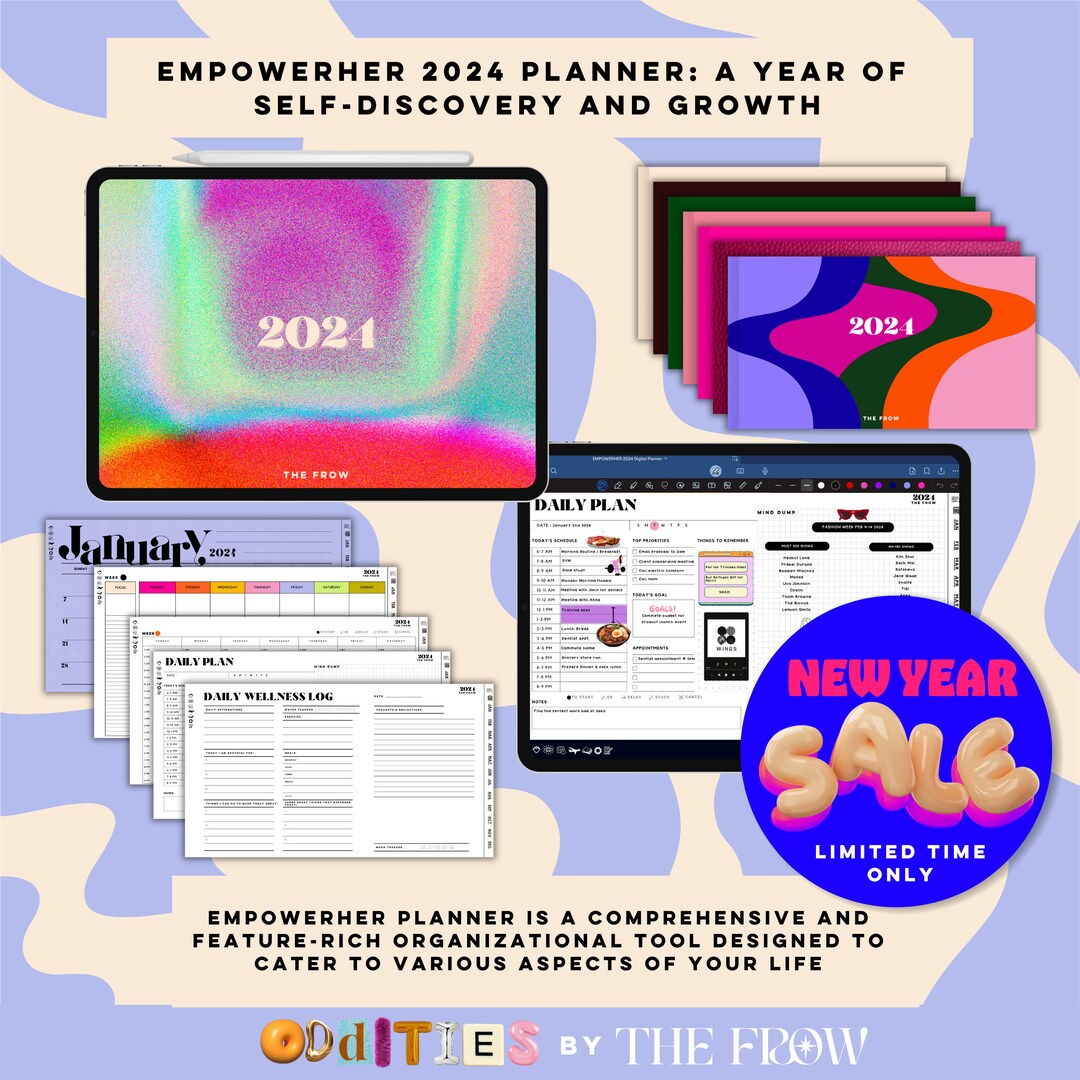 Empowerher 2024 Digital Planner 2024 Daily, Weekly & Monthly Planner ...