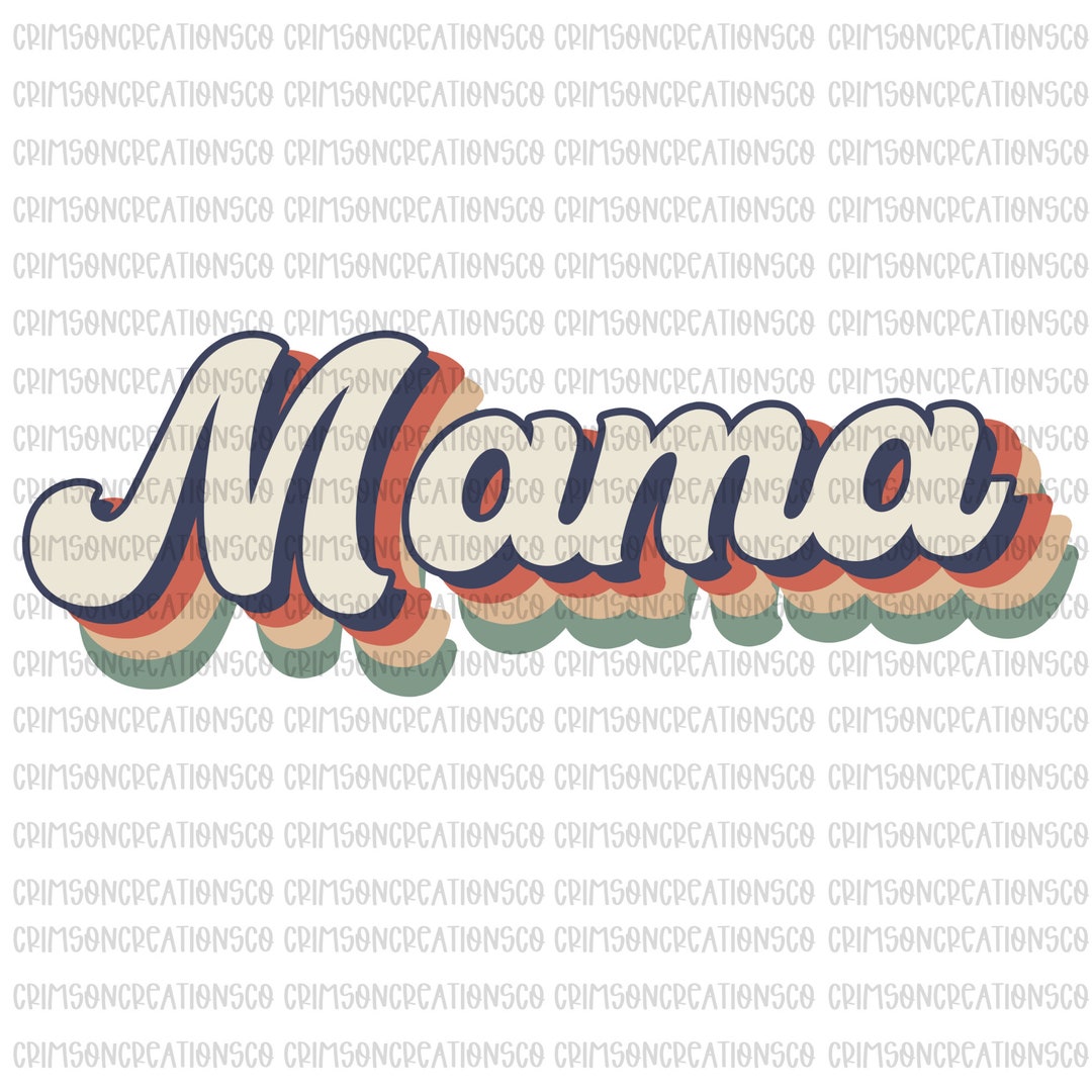 Retro Mama Mama Sublimation Transfer Mama Retro Style - Etsy