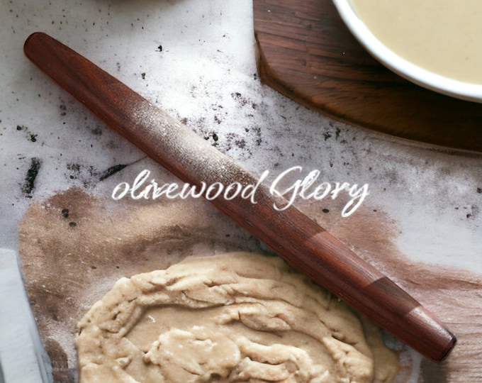 Handcrafted Black Walnut French Rolling Pin – Seamless, Nonporous Design
