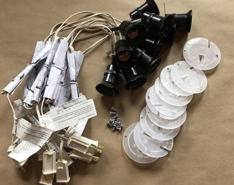 General Foam Blow Mold Light Cord C7 Clip-In Replacement - 48" White Christmas Decoration 11 thumbnail image