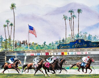 Racing to Glory: Thoroughbreds at Santa Anita Horse Racing