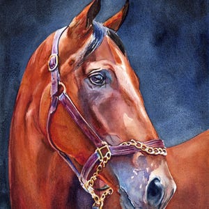 American Pharoah Art Print: Kentucky Derby, Triple Crown Champion