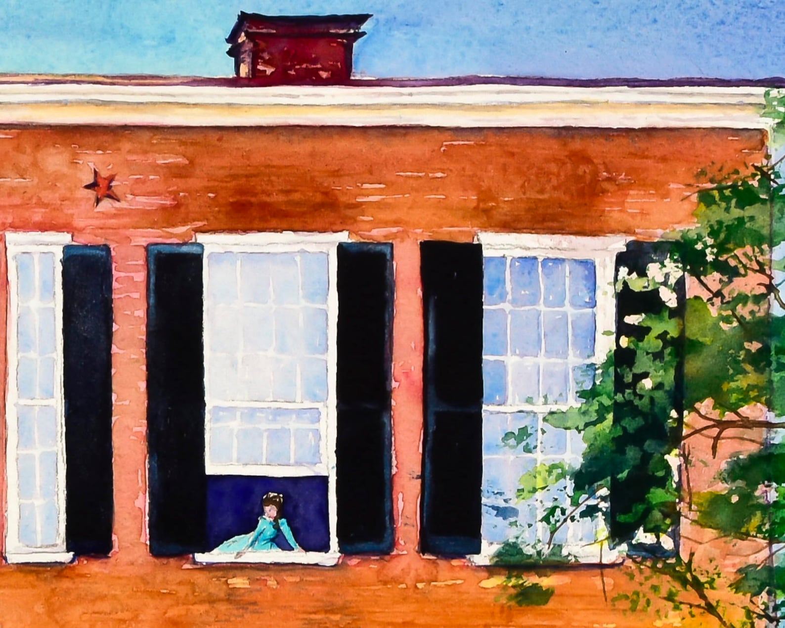 My Old Kentucky Home Watercolor Painting Fine Art Print Etsy