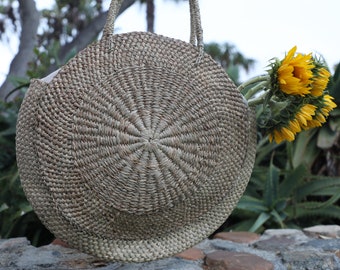 Torba na ramię z rattanu, torba balijska, torebka wiklinowa, torba boho, torba plażowa, torba słomkowa, torba typu tote, torba tkana ręcznie, torba robiona ręcznie, przyjazna dla środowiska