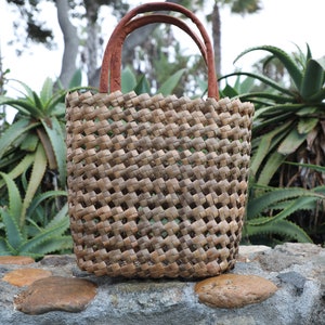 Brown Rattan Bag, Handmade, Handwoven, Authentic Rattan, Straw Bag, Boho Chic Crossbody Bag, Tote bag, large bag, Beach bag, Handwowen