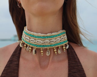 Naszyjnik typu choker, Burning Man, Odzież festiwalowa, Odzież damska Burning Man, Akcesoria rave, Odzież na festiwale muzyczne, Boże Narodzenie