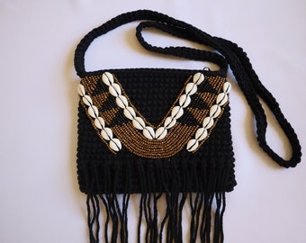Torebka słomkowa damska, szydełkowana makrama, torebka boho, cross body, akcesoria Burning Man dla kobiet, odzież na festiwale muzyczne, torebka cross body, torba szydełkowa