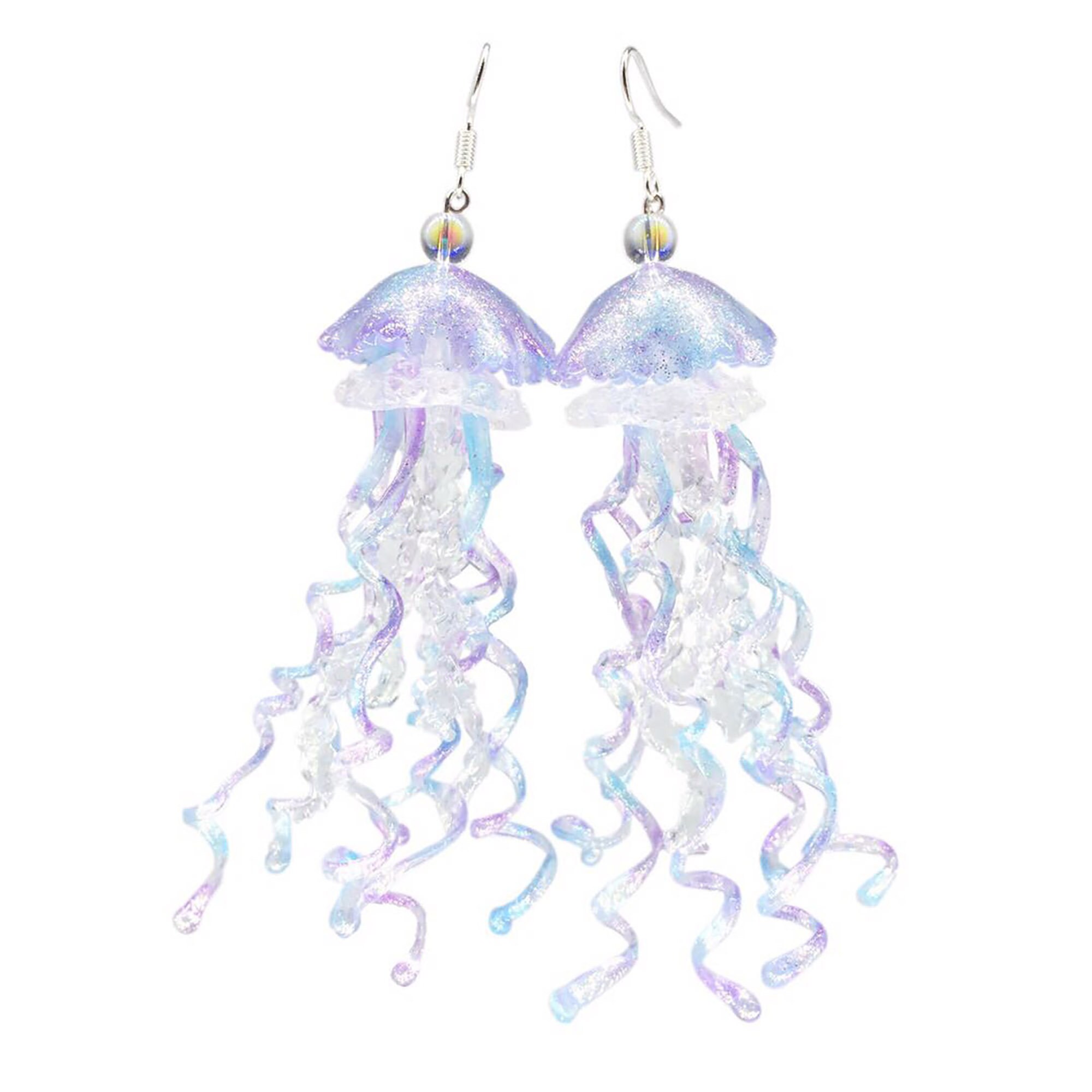 Jellyfish Earring Handmade Jelly Fish Earringsear Hook Etsy