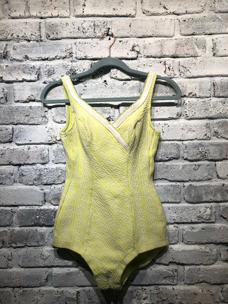 lime green bathing suit