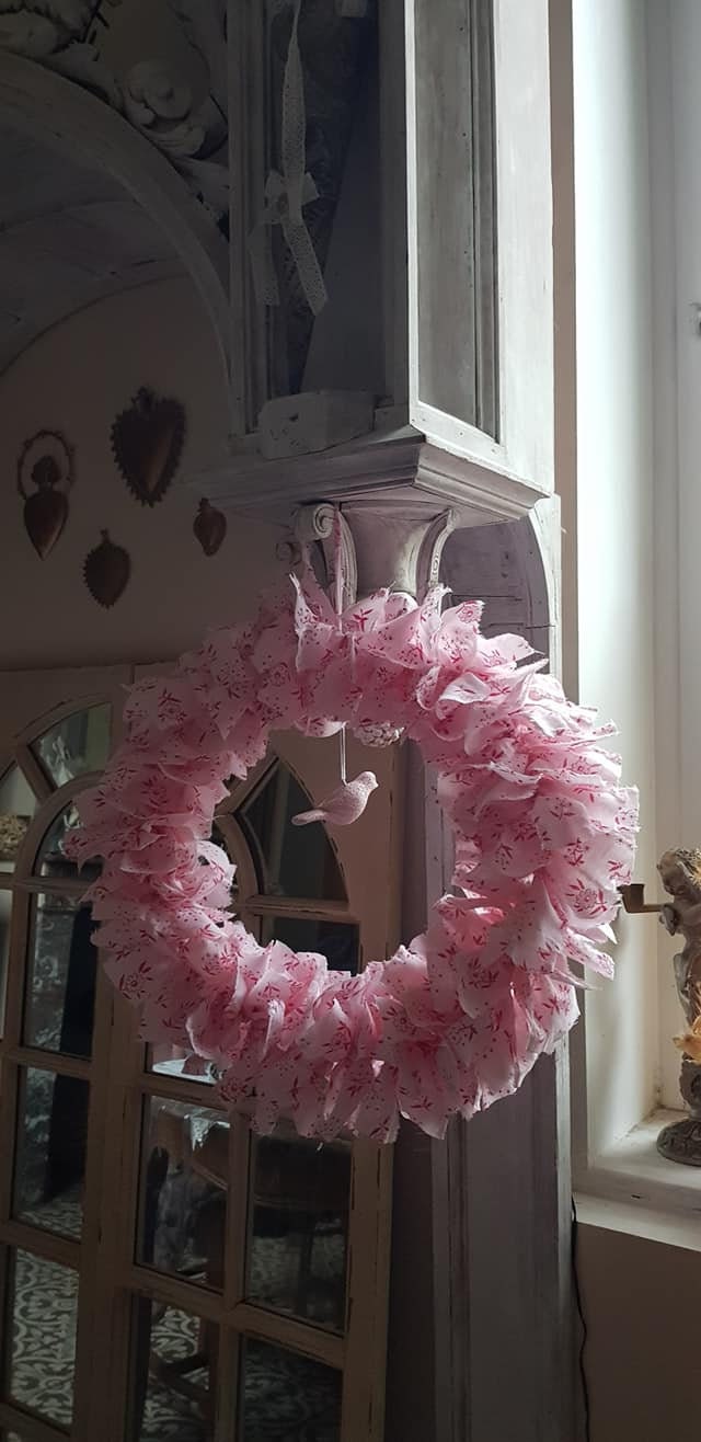 Couronne de Froufrou Liberty Rose Oiseau Poudré Lcv