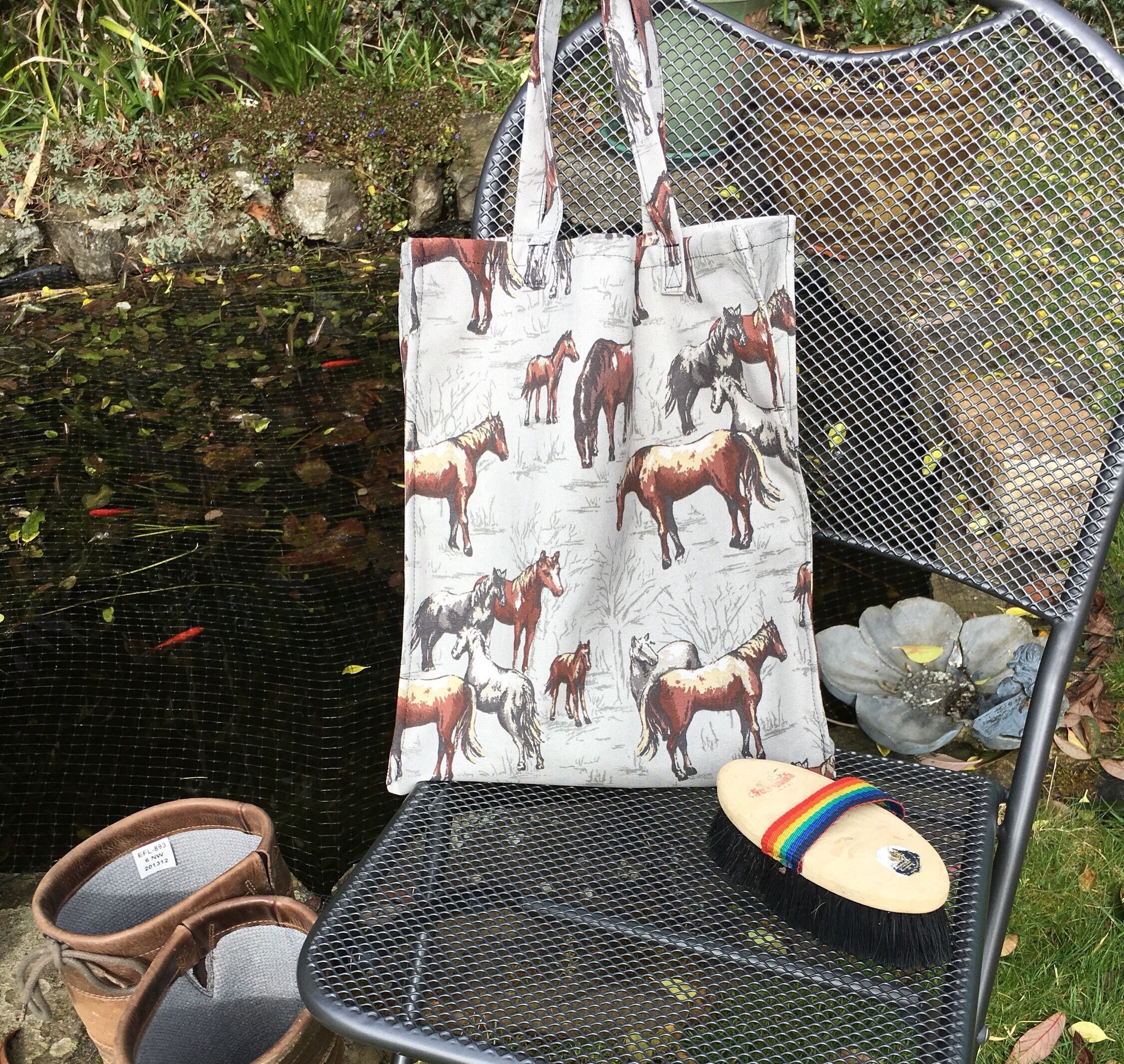 Horse print tote bag Cath Kidston fabric ' Horses' Etsy