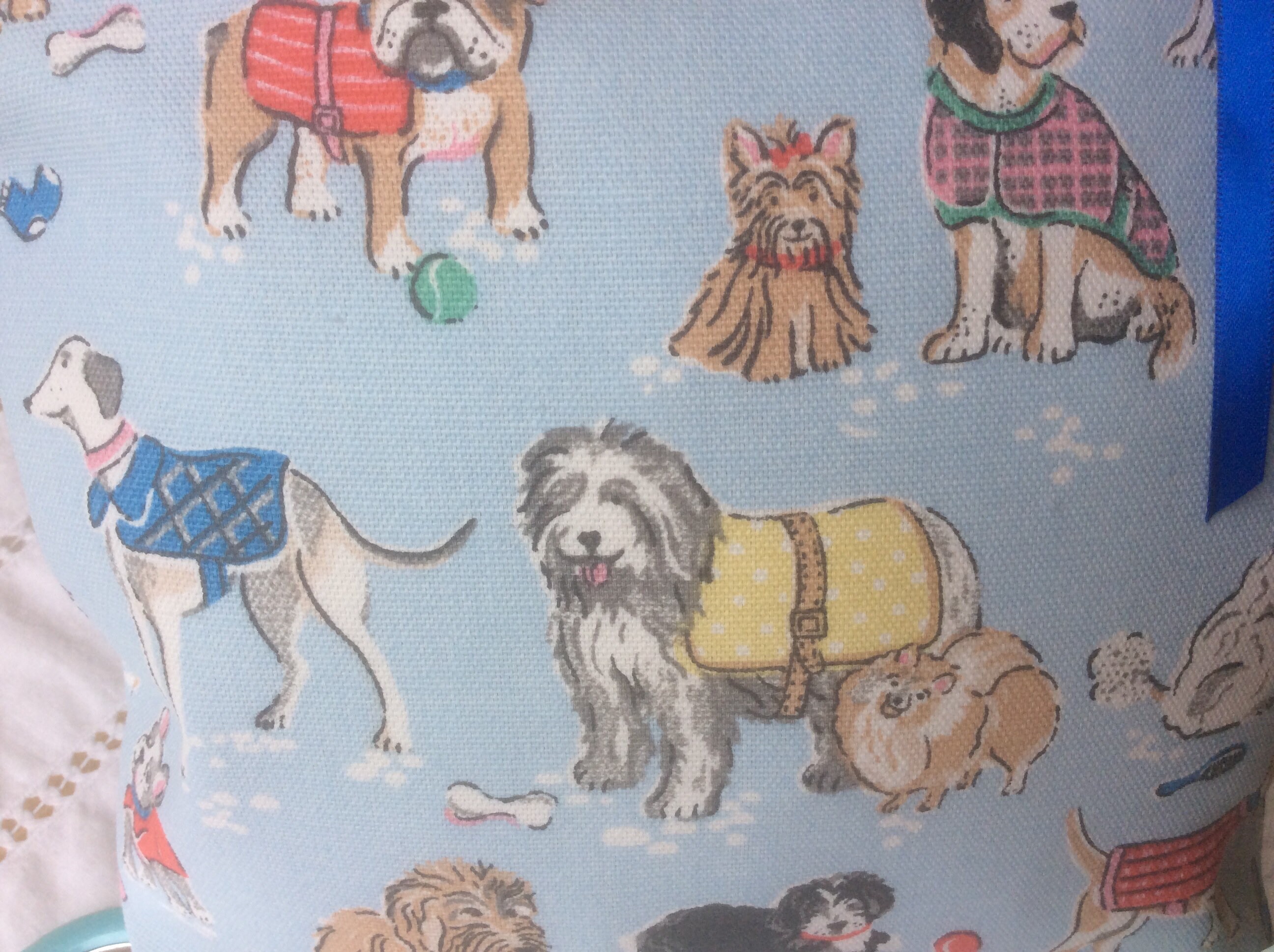 Dog Print Cosmetic Bag Cath Kidston Fabric Dog Print Fabric Etsy