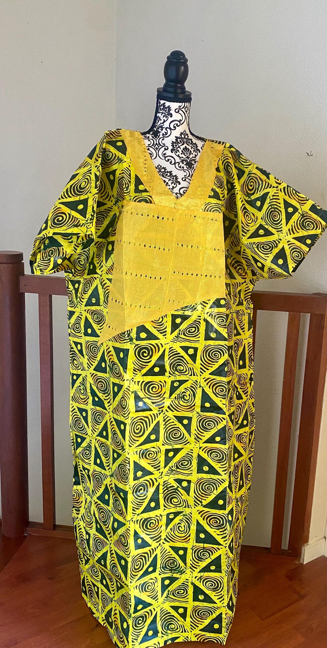 Elegant Boubou Dress Made From High Quality African Cotton Wax Batik ...