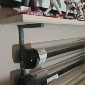 11bat Metal Baseball Bat Display Rack W/ Wood Baseball Display Shelf - Etsy