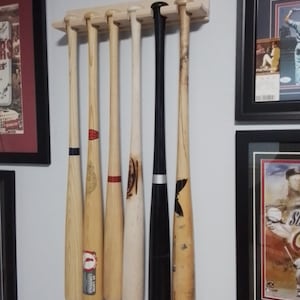 Vertical Display Rack - Regular Baseball Bat - Wood